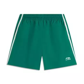 Li Ning Серия Спортивный Стиль Жизни Повседневные Удобные Универсальные Спортивные Шорты Женские шорты Каменно-зеленый AKSV600-3 XS