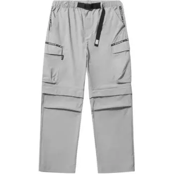 Li Ning Серия Спортивный Стиль Жизни Свободные Дышащие Прямые Брюки с Отстегиваемым Логотипом Повседневные Брюки Унисекс Лунно-Серый AYKU803-2 XL