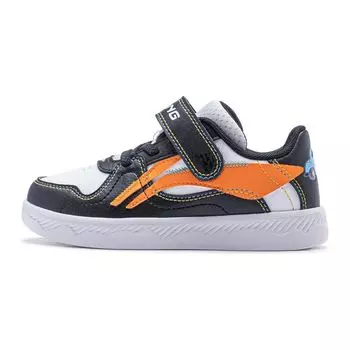 Li Ning Серия Tataler V4 Удобные Универсальные Нескользящие Износостойкие Низкие Детские Кеды для Скейтбординга Детские Кеды для Скейтбординга Черно-Оранжевые YKNU030-5 25