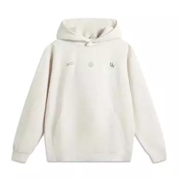 Li Ning Серия Уэйда Буквенный Худи Удобный Дышащий Универсальный Флис Теплый Свитшот Мужской свитшот Цветочный-Серый Черепично-Серый AWDV039-6 M