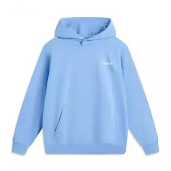 Li Ning Серия Уэйда Буквенный Худи Удобный Дышащий Универсальный Свободный Свитшот Мужской свитшот Небесно-голубой AWDV043-6 M