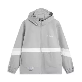 Li Ning Серия Уэйда Спортивная Повседневная Простая Куртка с Капюшоном Свободного Кроя Защита от УФ-лучей Защита от Солнца Мужская Куртка AFDV121-3 S