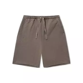 Li Ning Серия Vital Однотонные Свободного Кроя Шорты на Кулиске Повседневные Мужские шорты Грибной-Коричневый AKST911-3 M