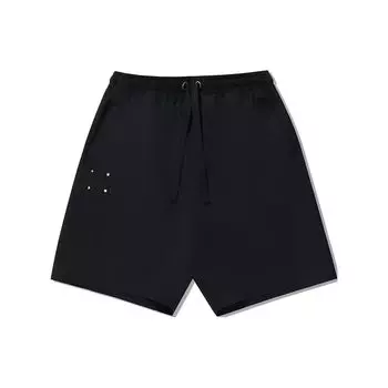 Li Ning Серия Vital Однотонные Свободные Дышащие Повседневные Шорты Мужские шорты Черный AKSU171-3 M