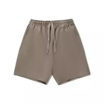 Li Ning Серия Vital Однотонные Свободные Дышащие Повседневные Шорты Мужские шорты Грибной-Коричневый AKSU171-2 S