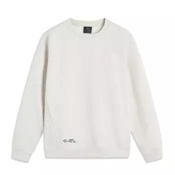 Li Ning Серия Wade Письмо Круглый вырез Удобный Дышащий Универсальный Свободный Свитшот Мужской свитшот Цветочный-Серый Плиточный-Серый AWDUG85-2 L