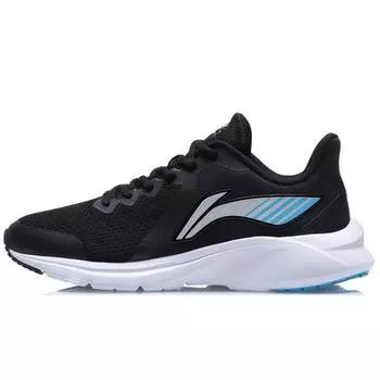 Li-Ning Shock Absorbing Non-Slip Durable Low-Top Running Shoes Men Sneakers Black White Blue ARHQ317-3 45