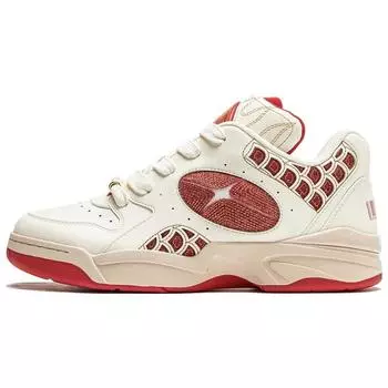Li Ning Shooting Star универсальные удобные простые нескользящие низкие повседневные туфли унисекс светло-красные AZGU025-3 37