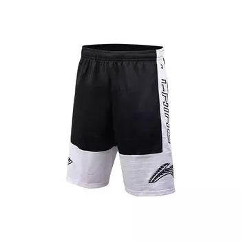 Li-Ning Шорты баскетбольной серии Color Block Lace-Up Loose Comfortable Airflow Sports Casual Shorts Men shorts Classic-Black YAPT017-2 XXL