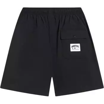 Li-Ning Шорты баскетбольной серии, однотонные, средней талии, с завязками, удобные, быстросохнущие, свободные, прямые, повседневные, мужские, черные AKST345-1 3XL