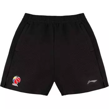 Li-Ning Simple Comfortable Versatile Breathable Sweat-Absorbing Loose Sports Shorts Unisex shorts AKSV833-1 S