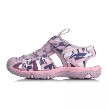 Li Ning Simple Sandals Детская обувь Бабочка-Орхидея-Фиолетовый YKUQ012-2 36