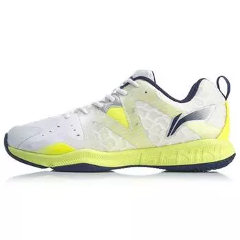 Li-Ning Синтетическая кожа износостойкая дышащая легкая низкая обувь для бадминтона унисекс обувь стандарт-белый AYTQ003-1 41