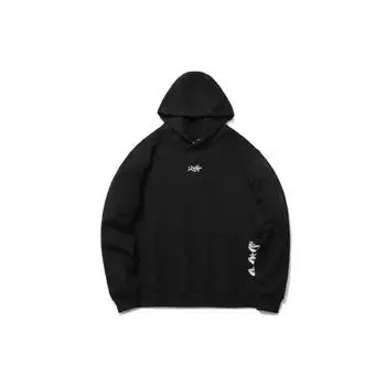 Li Ning Skateboard Series Printed Loose Sports Hoodie Men Hoodies Black AWDR117-2 M