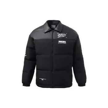 Li Ning Skateboard Series свободный крой ветрозащитный теплый пуховик мужские куртки черный AYMR117-3 L