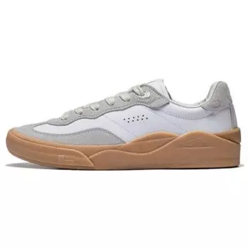 Li Ning Skategeneral прочные дышащие низкие кроссовки для скейтбординга мужские кроссовки белые серые AEPSA49-1 41