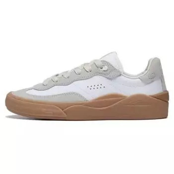 Li Ning Skategeneral прочные дышащие низкие кроссовки для скейтбординга женские кроссовки белые серые AEPSA50-1 37