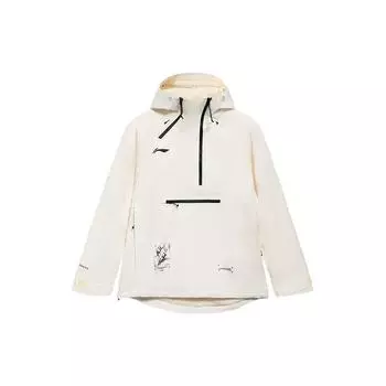 Li Ning Ski Series Logo Карман на молнии с капюшоном Свободная хлопковая куртка унисекс Куртка Off-White AHXR054-4 XL