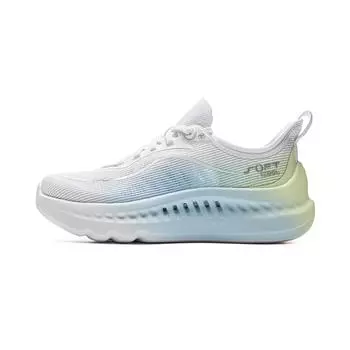 Li Ning Soft Cool 2 TPU Удобные амортизирующие легкие низкие повседневные туфли женские кроссовки белые синие зеленые AGLV010-1 36