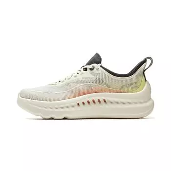 Li Ning Soft Cool 2 Удобная толстая подошва амортизирующая дышащая легкая повседневная обувь мужские кроссовки белые желтые оранжевые AGLV009-7 39