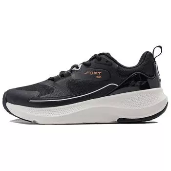 Li Ning Soft Element дышащая толстая подошва повседневная обувь мужские кроссовки черные AGLU011-3 41