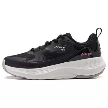 Li Ning Soft Element дышащие легкие повседневные туфли женские кроссовки черные AGLU012-3 36