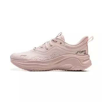 Li Ning Soft Go 2 Повседневные Удобные Амортизирующие Прочные Дышащие Низкие Кроссовки для Образа Жизни Женские кроссовки Розовый AGLV040-4 36