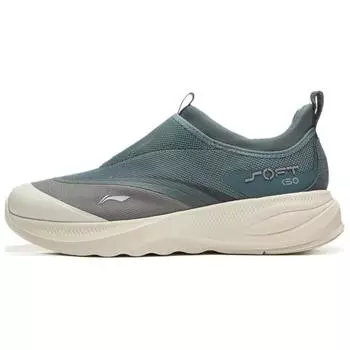 Li Ning Soft Go 2 Ретро Универсальная Модная Классическая Трендовая Амортизирующая Нескользящая Износостойкая Низкая Повседневная Обувь Мужская Повседневная Обувь AGLV005-11 39