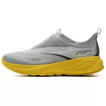 Li Ning Soft Go 2 Ретро Универсальная Мода Классическая Амортизация Нескользящая Износостойкая Дышащая Низкий Верх Повседневная Обувь Мужские кроссовки AGLV005-9 41