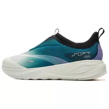 Li-Ning Soft Go 2 Retro универсальная модная классическая амортизирующая нескользящая износостойкая повседневная обувь с низким верхом мужская повседневная обувь AGLV005-10 40