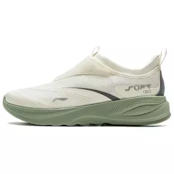Li-Ning Soft Go 2 Retro Versatile Fashion Classic Shock Absorption Non-Slip Wear-Resistant Breathable Low-Top Casual Shoes Men Sneakers AGLV005-8 40