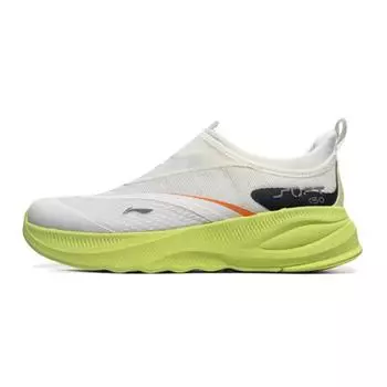 Li Ning Soft Go 2 Универсальные Удобные Модные Нескользящие Прочные Легкие Низкие Повседневные Кроссовки Мужские Белый Зеленый AGLV005-65 42
