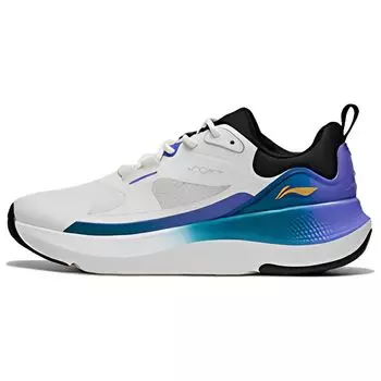 Li Ning Soft Go амортизирующие нескользящие низкие повседневные туфли мужские туфли белые синие фиолетовые AGLT125-1 39