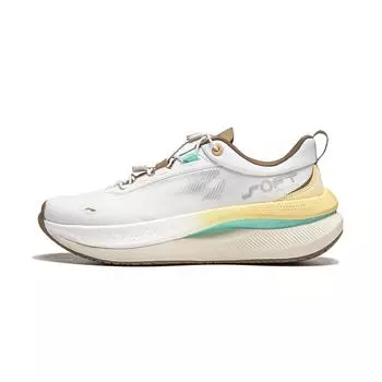 Li-Ning Soft Go Fabric Trendy Fashion Shock Absorption Non-Slip Breathable Low-Top Casual Shoes Men sneaker Off-White AGLU037-2 43