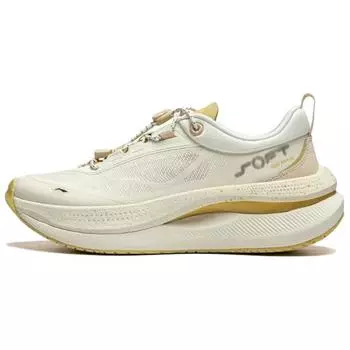 Li-Ning Soft Go Max Retro Versatile Shock Absorption Non-Slip Wear-Resistant Breathable Support Rebound Low-Top Casual Shoes Women sneaker AGLU046-5 36