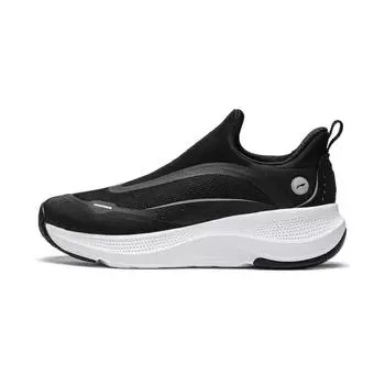 Li-Ning Soft Go Slip-On Thick Sole Height Increasing Non-Slip Wear-Resistant Lightweight Breathable Low-Top Casual Shoes Women Casual Shoes AGLU100-1 35