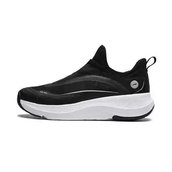 Li Ning Soft Go Slip-On Толстая подошва Увеличивающая рост Нескользящая Износостойкая Дышащая Легкая Низкая Повседневная Обувь Женская Повседневная Обувь AGLU106-1 35