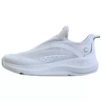 Li Ning Soft Go Slip-On Удобные амортизирующие дышащие низкие повседневные туфли Мужские кроссовки Mist-Gray AGLU105-4 43