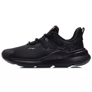 Li Ning Soft Plus амортизирующие нескользящие спортивные кроссовки женские кроссовки черные ARHR024-4 35