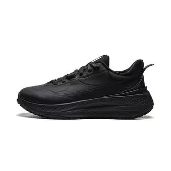 Li-Ning Soft Plus Флис Удобные Простые Флисовая Подкладка Нескользящие Износостойкие Низкие Повседневные Кроссовки Мужские кроссовки Черные AGLU097-1 42