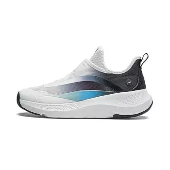 Li Ning Soft Series Go Slip-On амортизирующие нескользящие износостойкие дышащие легкие повседневные туфли с низким верхом мужские повседневные туфли AGLU105-2 43
