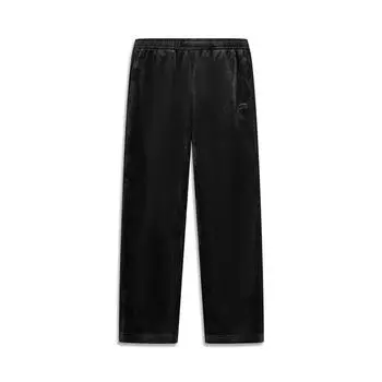 Li-Ning Solid Color Breathable Versatile Straight Leg Casual Pants Men bottoms Black AKXV023-2 M