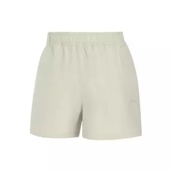 Li-Ning Solid Color Low Waist Sweat Absorbing Breathable Sports Casual Shorts Women shorts Limestone AKSU556-3 L