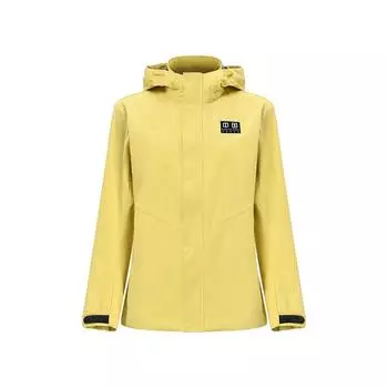 Li-Ning Solid Color Zipper Hooded Windbreaker Women Outerwear Wax-Yellow AFDU996-1 XL