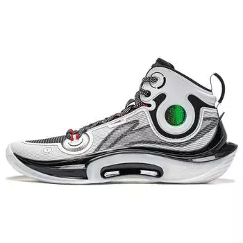 Li Ning Sonic ультра удобные амортизирующие прочные высокие баскетбольные кроссовки мужские кроссовки белые черные ABAT019-1 44