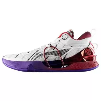 Li-Ning Speed 8 Fred VanVleet Toronto Raptors PE Мужские кроссовки Белый Фиолетовый ABAR147-2 39
