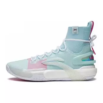 Li-Ning Speed 9 Ultra Christmas мужские кроссовки синие водно-синие ярко-розовые ABAT013-1 44