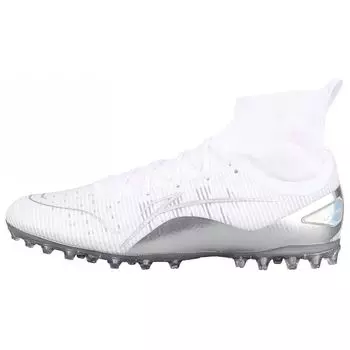 Li Ning Speed Shadow AG/MG удобные универсальные нескользящие прочные футбольные бутсы мужские футбольные бутсы белые серебристые ASFT019-2 43