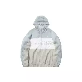 Li-Ning Sport Fashion Series куртка с капюшоном и длинными рукавами с надписью Мужские куртки Misty-Blue AFDR189-1 M