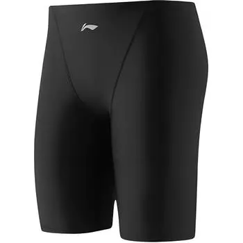 Li Ning Спорт Кэжуал Простые Однотонные Плавки-шорты Мужская купальная одежда Черный LSKW102-1 XL